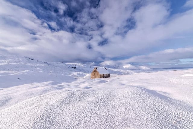 Dean Allan took this photo of a remote cottage blanketed with snow.