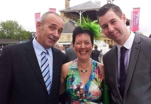 Glynn, his wife Paula and son Scott