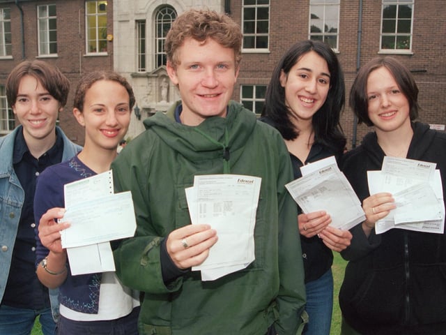 Who can spot picking up their A level results from more than twenty years ago?