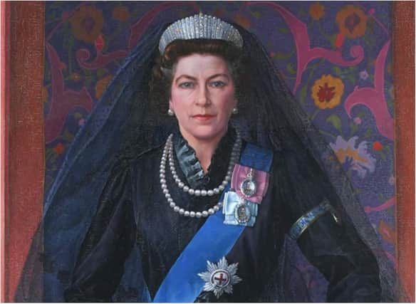 The controversial portrait of The Queen by Norman Hutchinson, which sparked an outcry when it was piainted in 1988. (Photo: Woolley and Wallis).