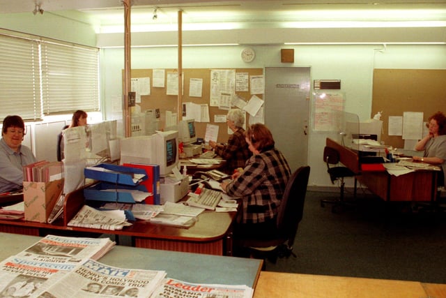 Fife Free Press - tele-ads department at Mitchelston in 1999