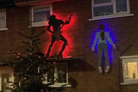 Last year's Stranger Things themed decorations.