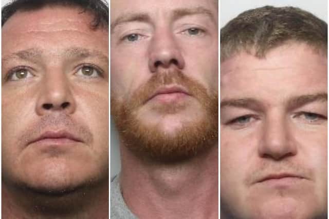 The trio were jailed on Friday
