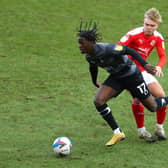 Matt Smith in action against Rovers for Swindon Town last season