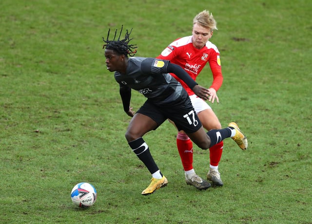 Matt Smith in action against Rovers for Swindon Town last season