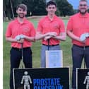 The four friends are taking on the golf challenge for Prostate Cancer.