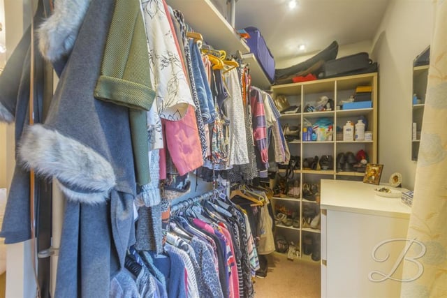 The master bedroom boasts this dressing room. Ideal if your personal wardrobe is overflowing!