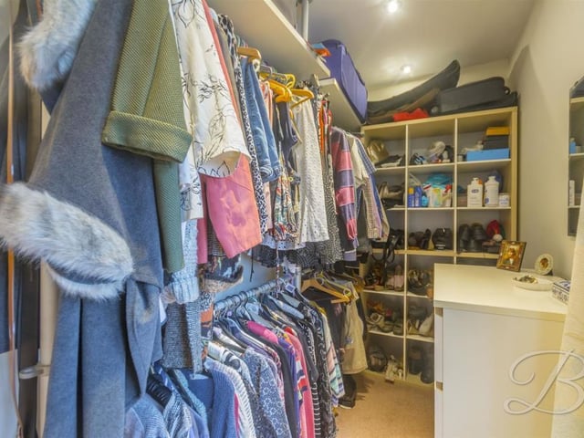 The master bedroom boasts this dressing room. Ideal if your personal wardrobe is overflowing!