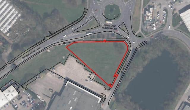 The proposed site for a new 24 hour petrol station