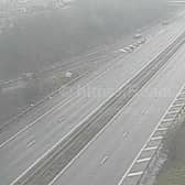 The current scene on the A1(M).