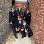 Students during their recent visit