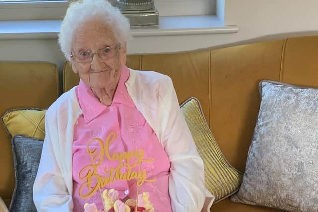 Frances Spriggs is aged 99 but still not had her coronavirus vaccine; PIcture: Shale Spriggs
