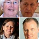 Sheffield City Region Mayor Dan Jarvis (right) and the four council leaders Sir Steve Houghton (top middle), Mayor Ros Jones (top left), Coun Chris Read (bottom middle) and Coun Julie Dore (bottom left)