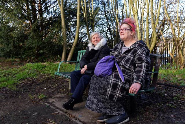 Maggie Smith and Fenella Brammer, Vice Chair, pictured. Picture: NDFP-22-02-20 FriendsCrags 4-NMSY