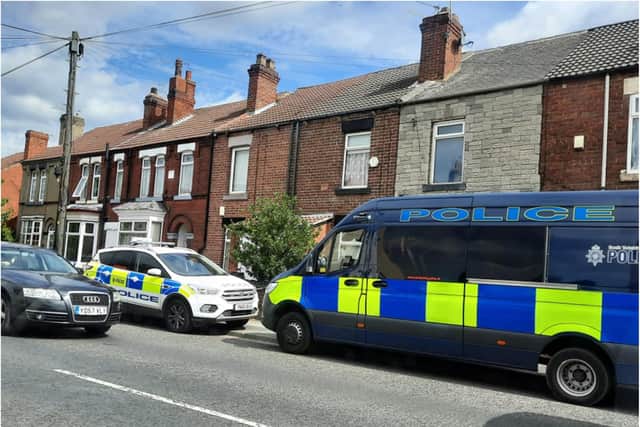 Police have sealed off a house in Bentley Road.
