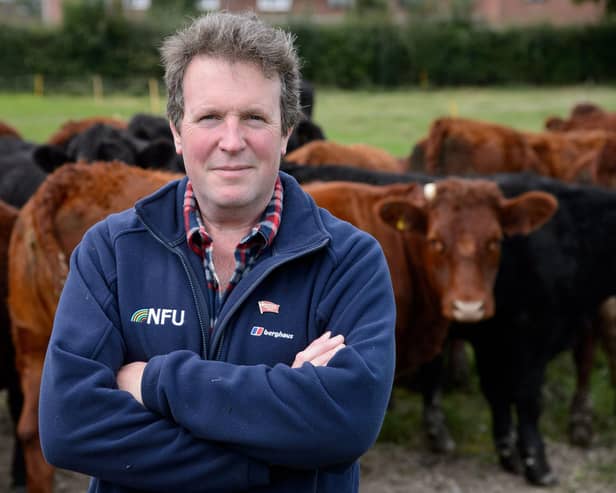 Beef farmer Adam Quinney
