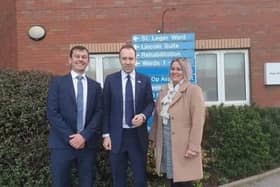 Matt Hancock on his visit to Doncaster Royal Infirmary in January 2020.