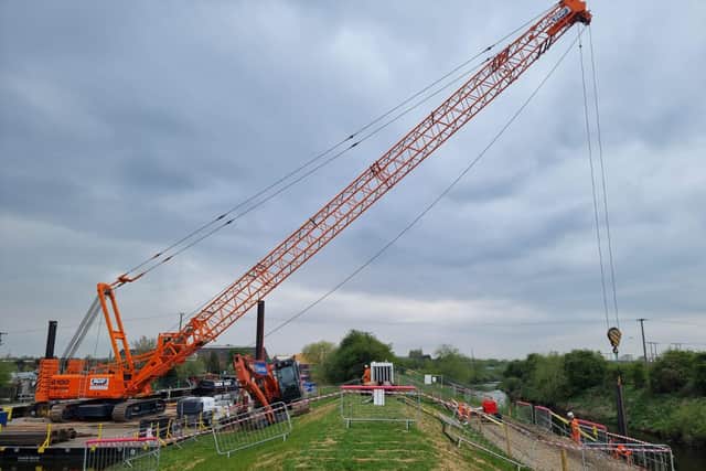 The works which will see Land & Water use a 100 tonne crane and 17 tonne long reach excavator