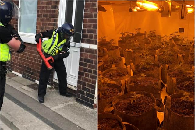 Police raided a number of addresses in Hexthorpe.