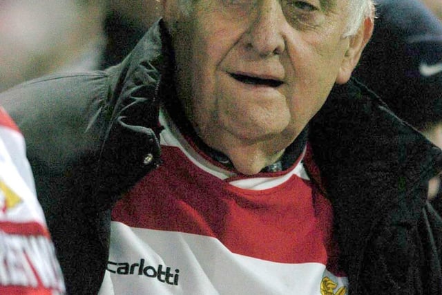 A Rovers fan watches on during the Carling Cup clash with Arsenal