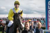 Stefano Cherchi following his victory at last year's St Leger Festival meeting in Doncaster. (Photo: Nigel Kirby Photography).