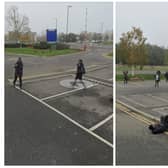 The youngster's fall on camera was caught by Google Maps. (Photo: Google).