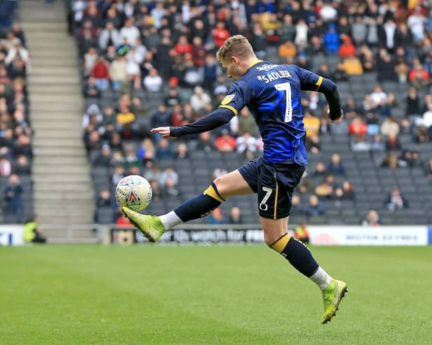 Kieran Sadlier in action for Doncaster Rovers.