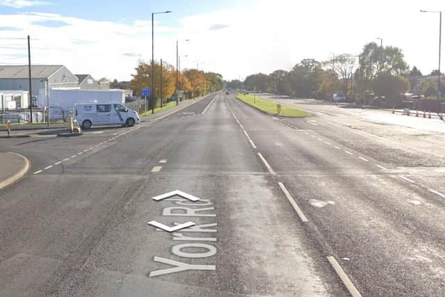 The site of yesterday's collision