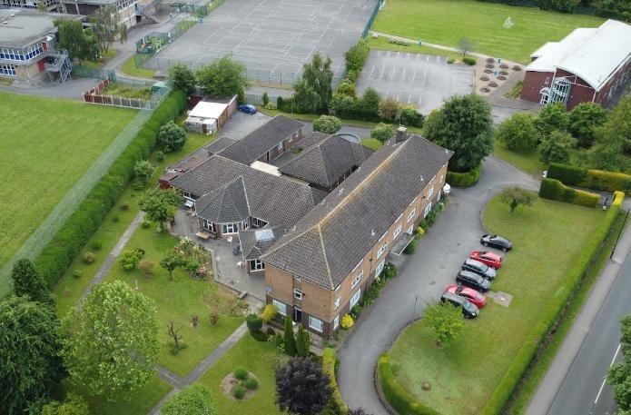The brick-built buildings are central to the plot of 1.31 acres.