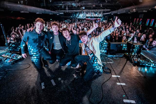 The Sherlocks celebrate two sold out shows with fans at Network Sheffield. Photo by Rhona Murphy