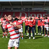 Doncasters'  Billy Sharp in the match between  Doncaster Rovers v Stevenage  at  Eco-Power Stadium, Doncaster, UK, 
25th  April 2026 12.30pm KO;
 (Photo:Howard Roe/AHPIX LTD)