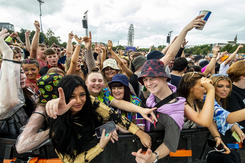 Up to 50,000 people a day are expected to attend the festival which is taking place at Glasgow Green
