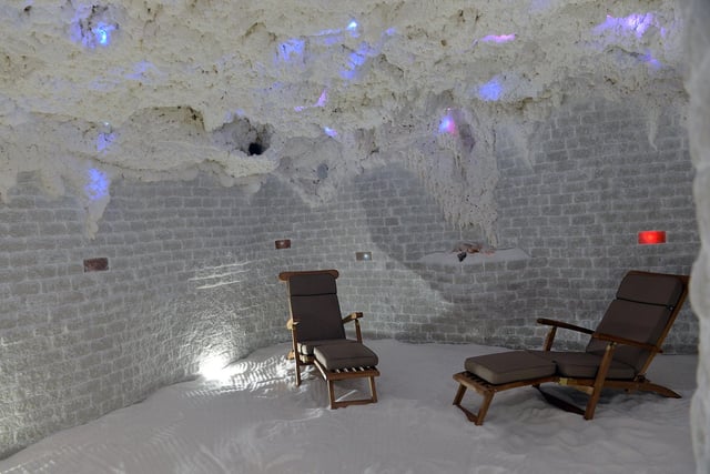 The salt cave - designed to restore the respiratory system along with more health-giving treatments