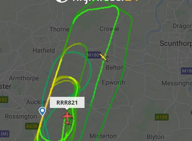 The route it has been flying