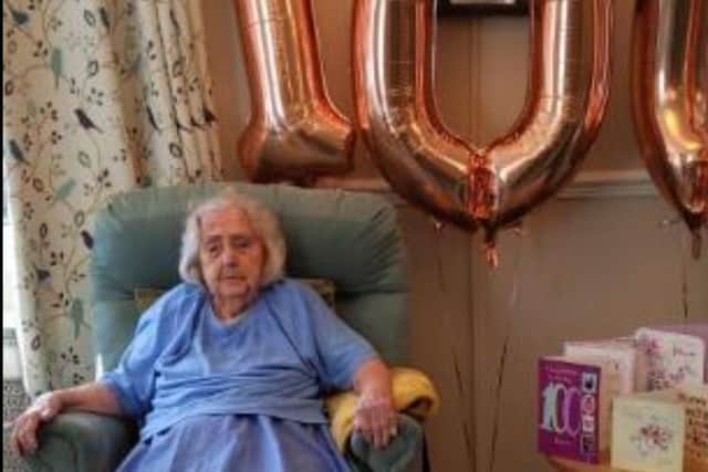 Rosie Wraith celebrates her 100th birthday