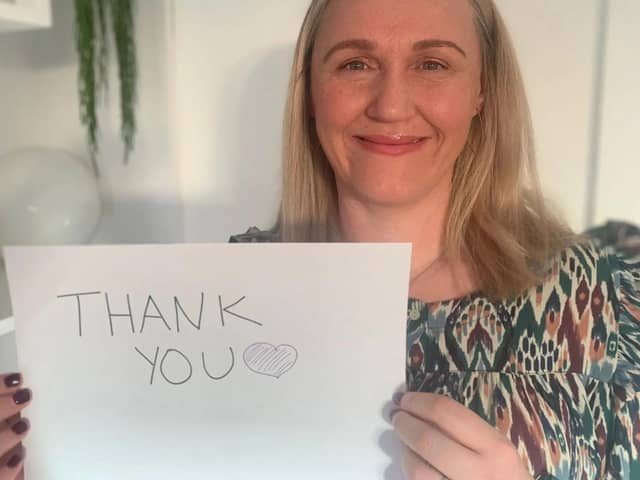 Emma Clarke, CEO of Weston Park Cancer Charity, thanks National Lottery Community Fund and players for £270,000 donation to help region's cancer patients