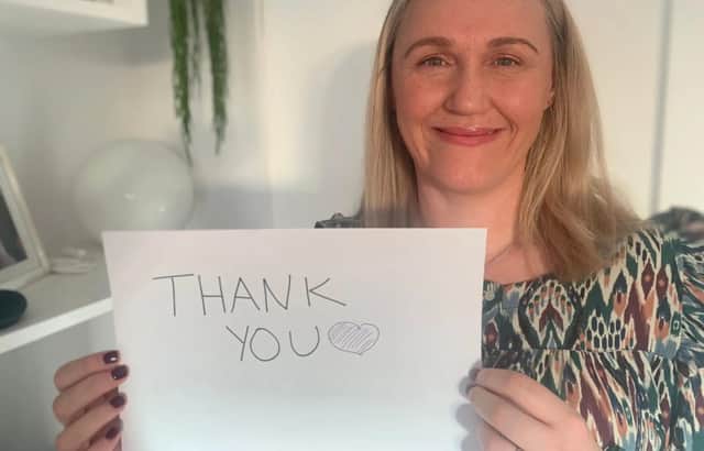 Emma Clarke, CEO of Weston Park Cancer Charity, thanks National Lottery Community Fund and players for £270,000 donation to help region's cancer patients
