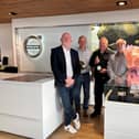 Mark Denton, Managing Director at Riverside Volvo Doncaster, Mick Savage, former Workshop Controller, Steve Starkie, Used Car Prep Manager and Gary Burns, Aftersales Manager