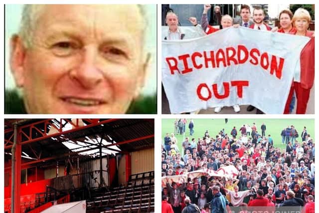 Ken Richardson oversaw the most disastrous period in Doncaster Rovers' history and was the focus of fan protests as well as being jailed over an arson plot at Belle Vue.