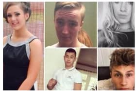 Crash victims Jordanna Goodwin, Blake Cairns, Megan Storey, Arpad Kore and Bartosz Bortniczak