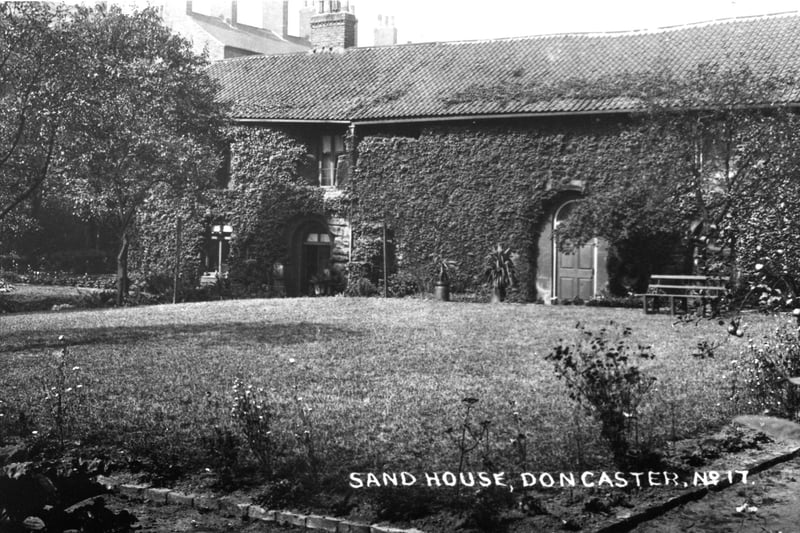 The garden was once the quarry floor and the house was carved from a solid block of sandstone which also came from the quarry.