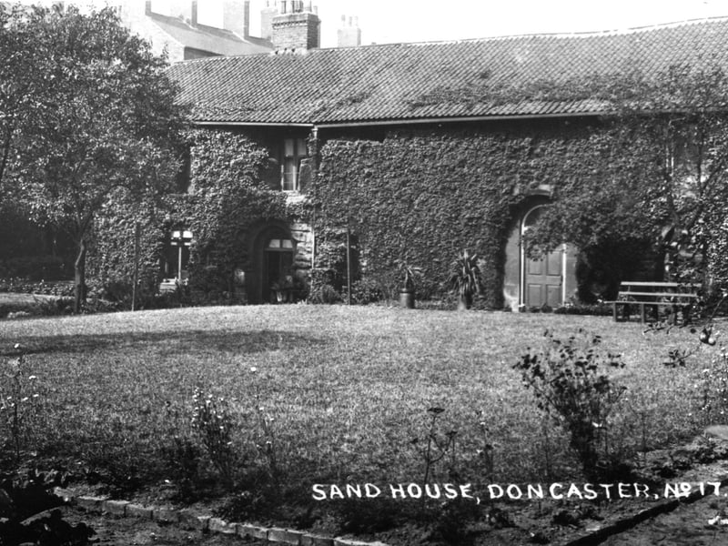 The garden was once the quarry floor and the house was carved from a solid block of sandstone which also came from the quarry.