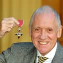 File photo dated 19/12/13 of Harry Gration holding his MBE presented to him by the Prince of Wales at Buckingham Palace in London. The former BBC regional news presenter Harry Gration has died at the age of 71. Photo credit John Stillwell/PA Wire.