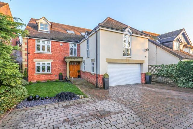 This house has five substantial bedrooms, with a master bedroom with a generous walk-in-wardrobe, three luxury en-suites and a family bathroom. Marketed by Redbrik Estate Agents, 0114 446 9168.
