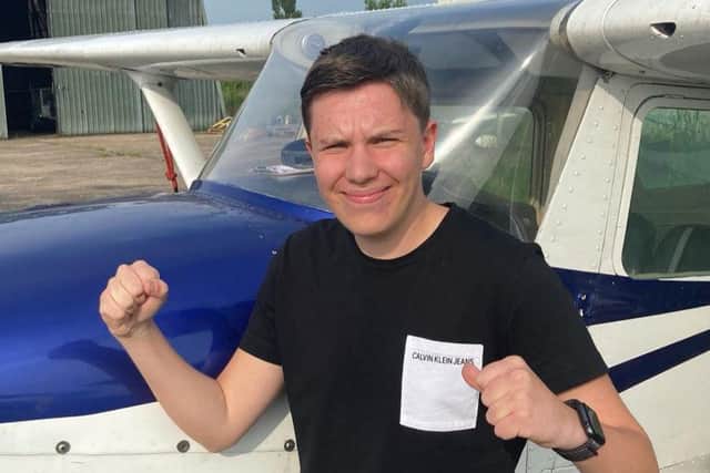 Owen Dungworth has passed his private pilot licence aged just 16.