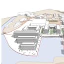 The plan for Doncaster's Waterfront includes a film studio, hotel, car park and 300 apartments.