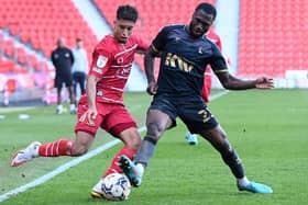 Kyle Knoyle in action against Charlton Athletic. Picture: Andrew Roe/AHPIX LTD