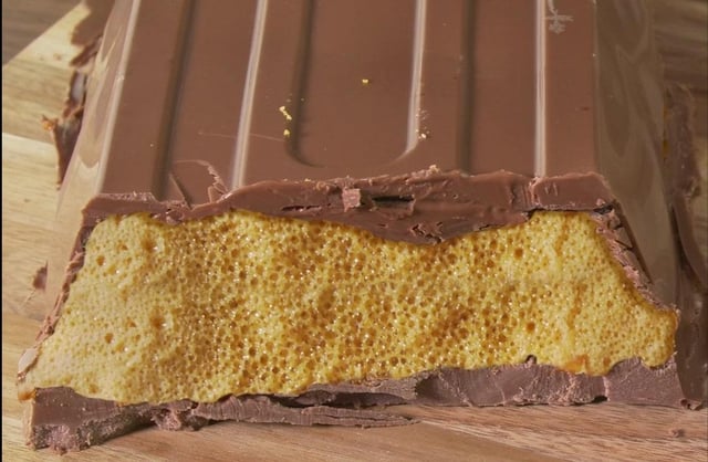 B&M has shared the recipe for an enormous Crunchie. Picture: B&M.