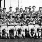 Doncaster Rovers 1959-60. Willie Nimmo, back row, fourth from left.