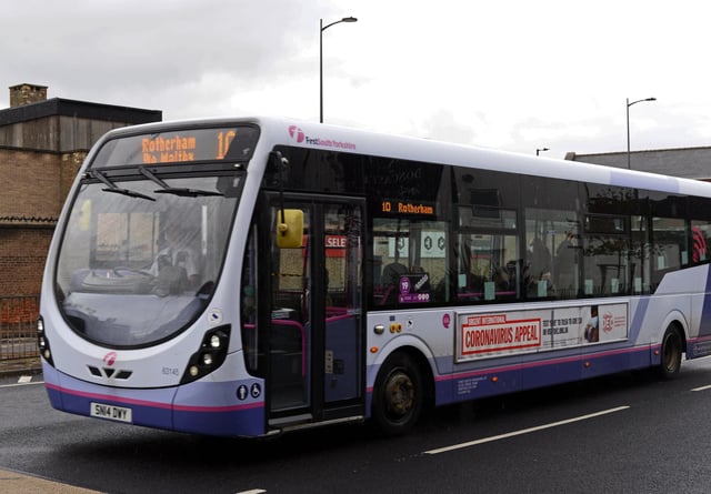 Bus, pictured on Trafford Way. Picture: NDFP-06-10-20-Buses 6-NMSY